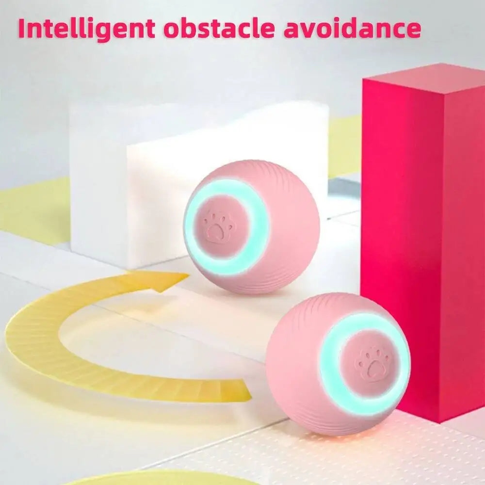 Pelota Interactiva Inteligente para Gatos - Recargable USB con Luz LED