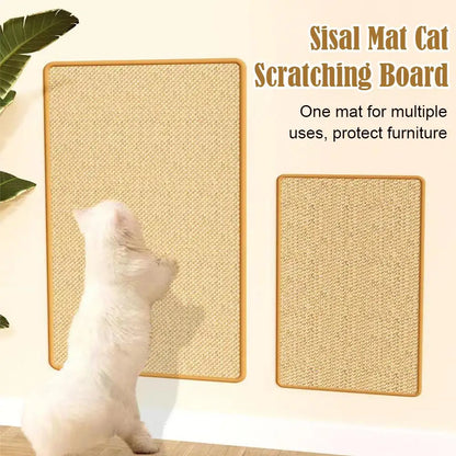 Rascador Adhesivo de Sisal para Gatos - Protector de Sofás y Paredes