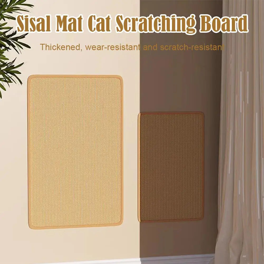 Rascador Adhesivo de Sisal para Gatos - Protector de Sofás y Paredes