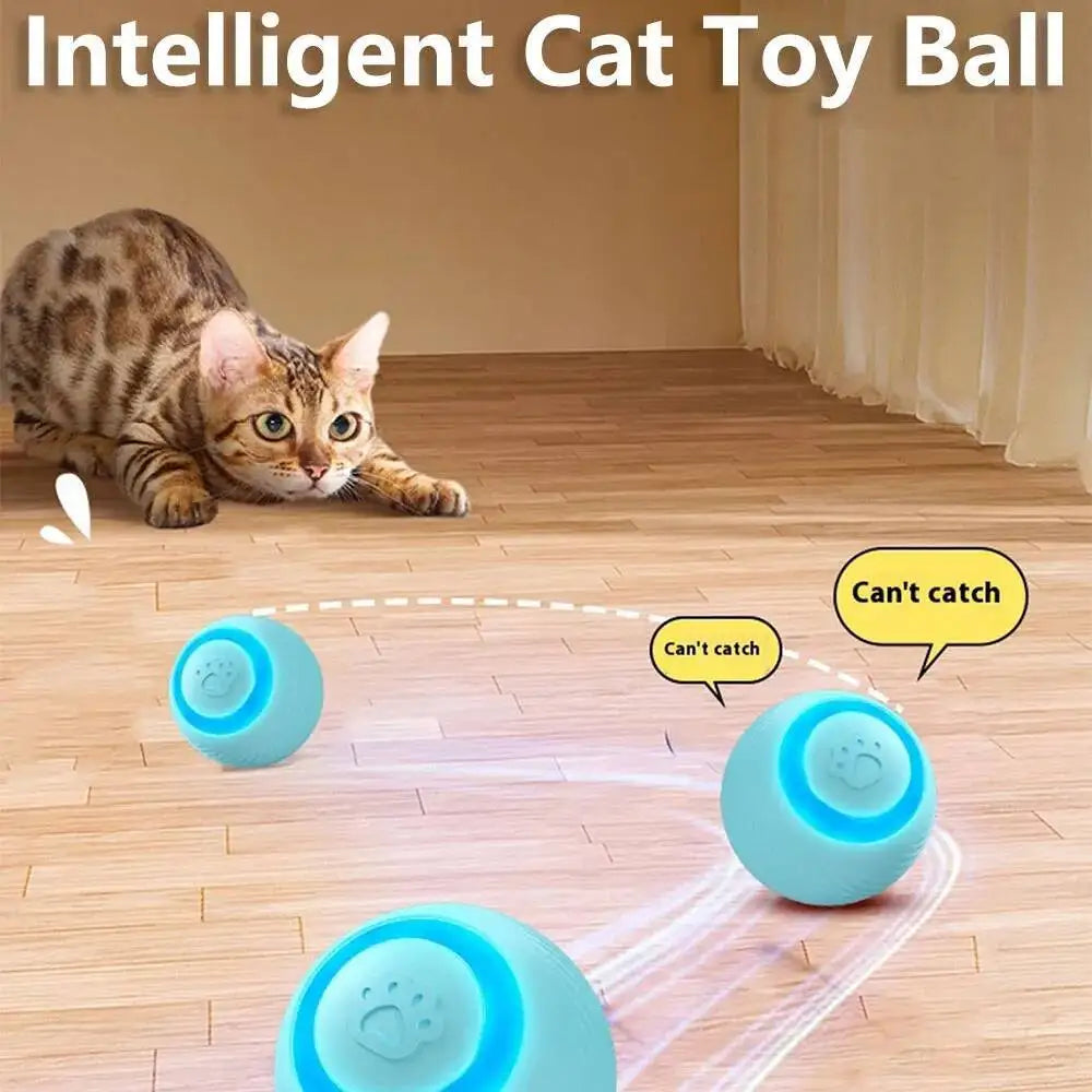 Pelota Interactiva Inteligente para Gatos - Recargable USB con Luz LED