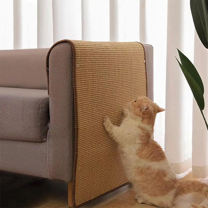 Rascador Adhesivo de Sisal para Gatos - Protector de Sofás y Paredes